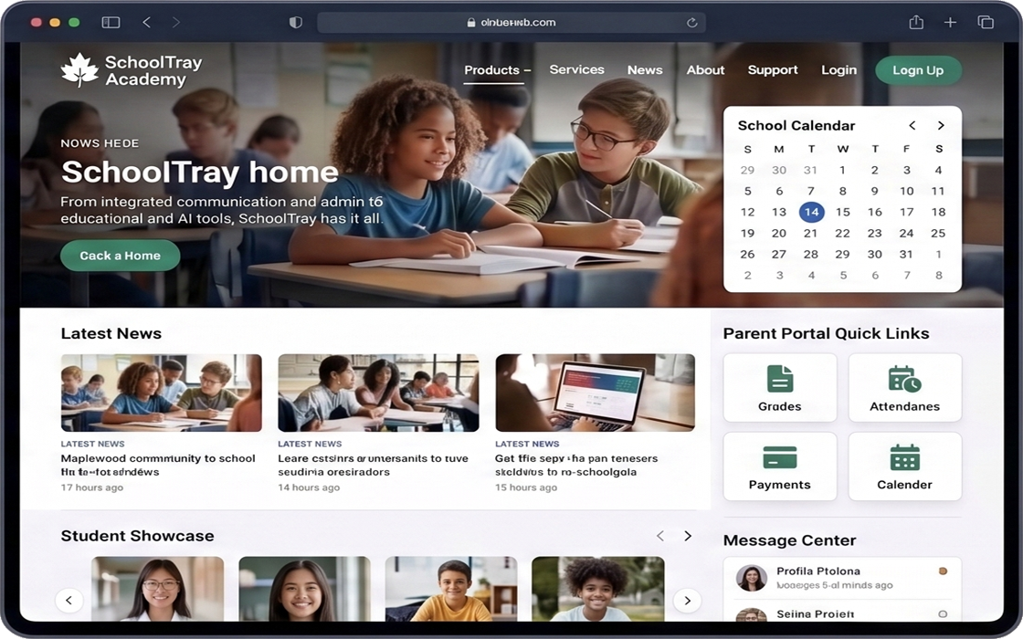SchoolTray dashboard